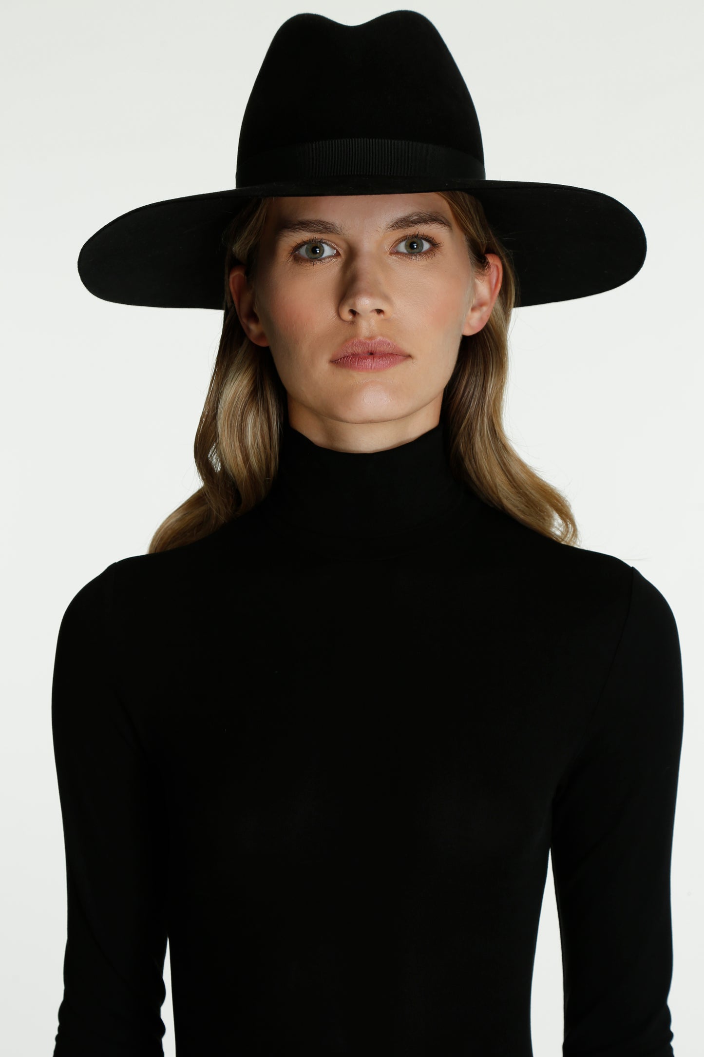Black Brigitte Fedora Hat