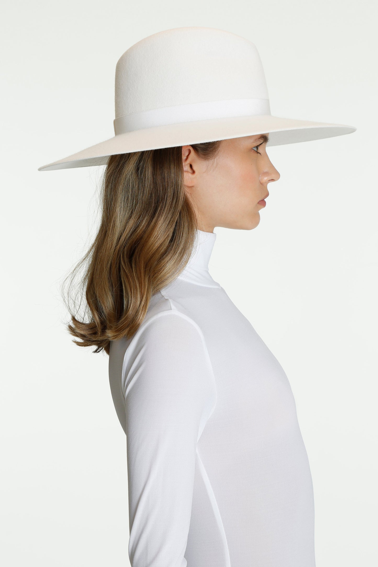 White Brigitte Fedora Hat