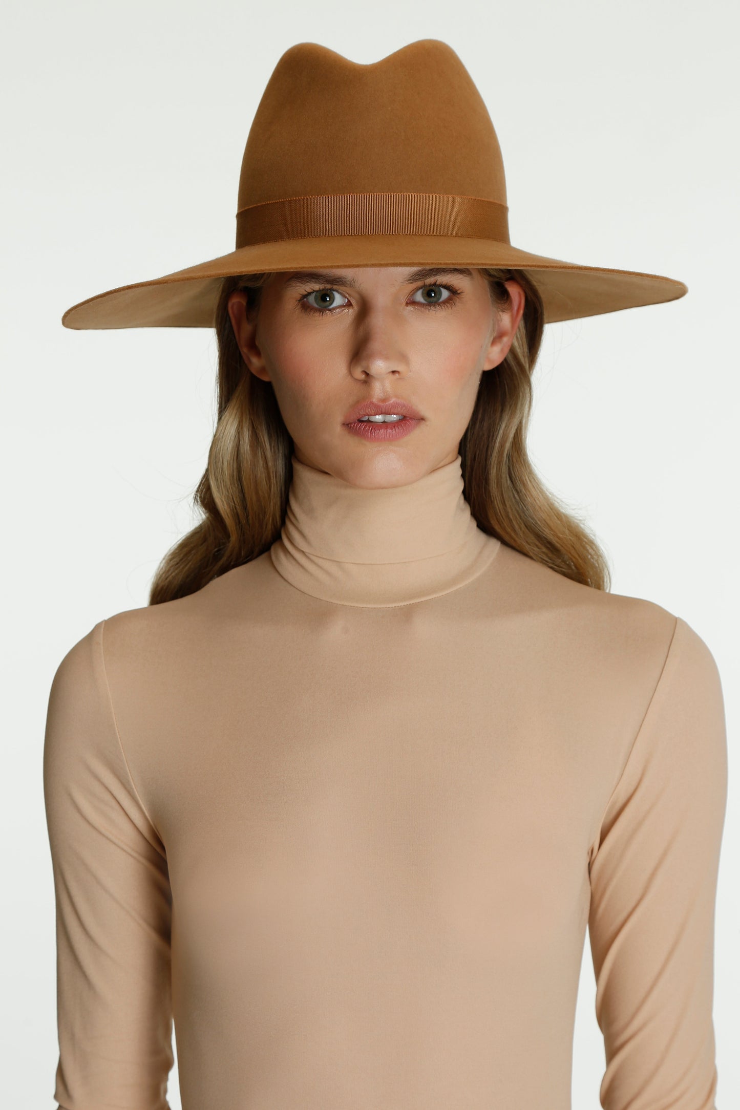 Camel Brigitte Fedora Hat