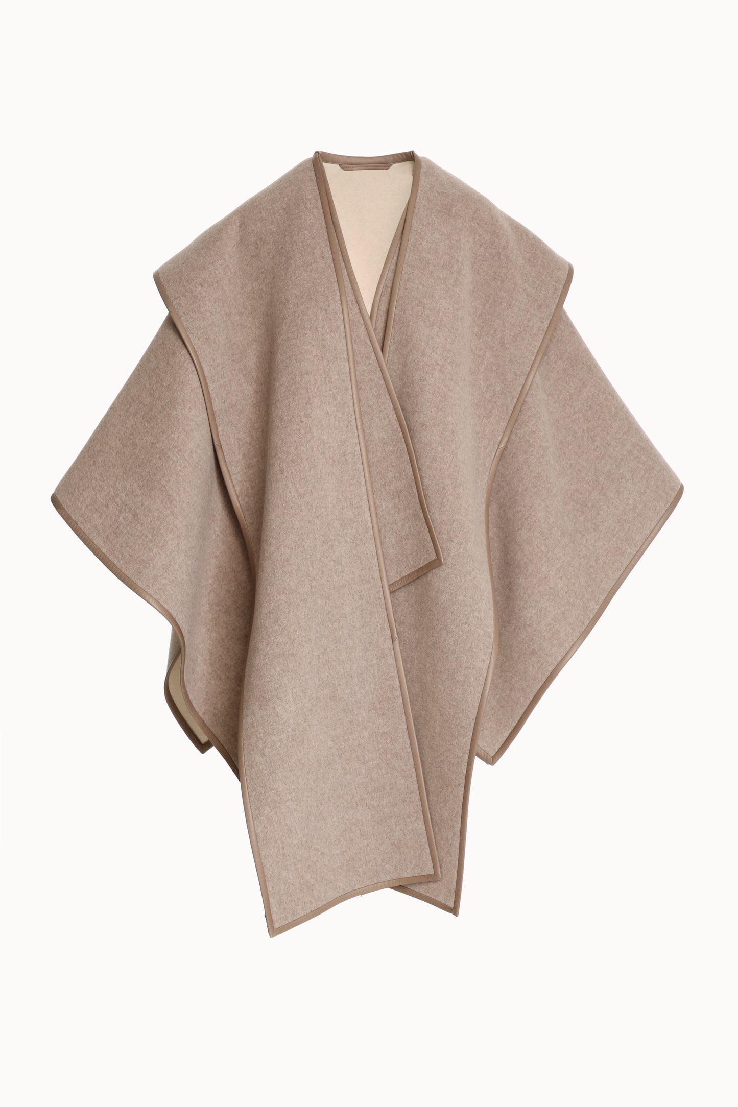 Warm Grey Double Face Poncho