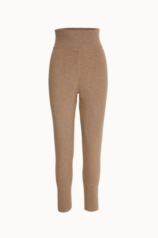 Dark Brown Cashmere Jersey Leggings