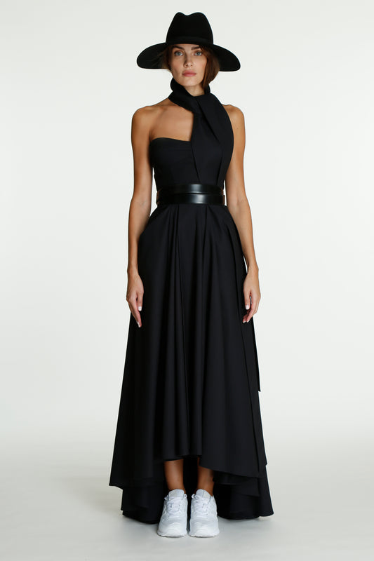 Black Tux Corset Dress