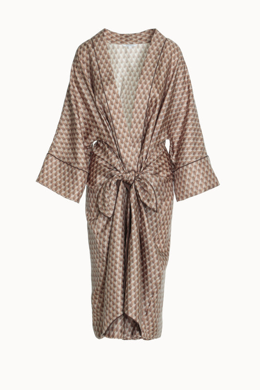 Printed Robe Dress