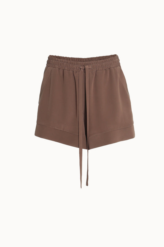 Brown Drawstring Shorts