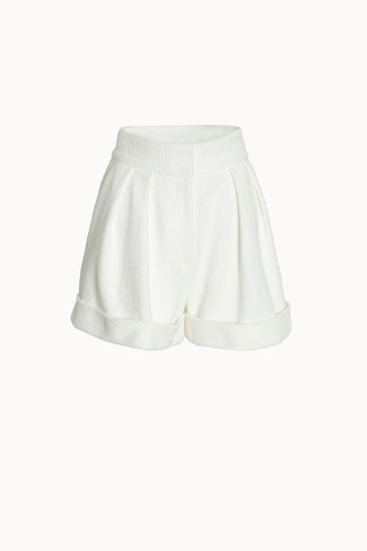 Pleated Jersey Shorts