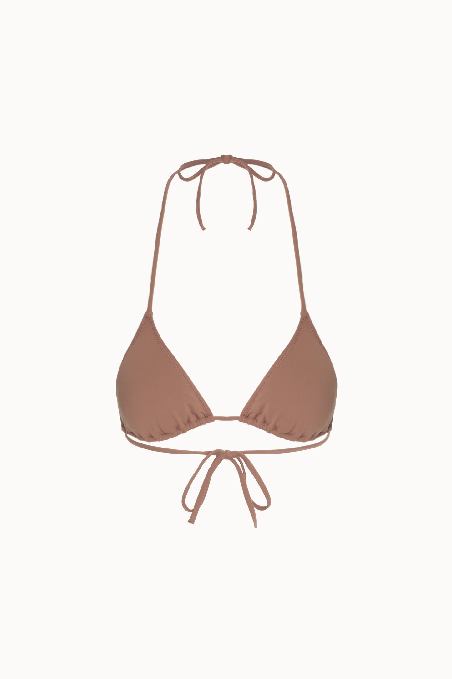 Camel Triangle Tie Bikini Top