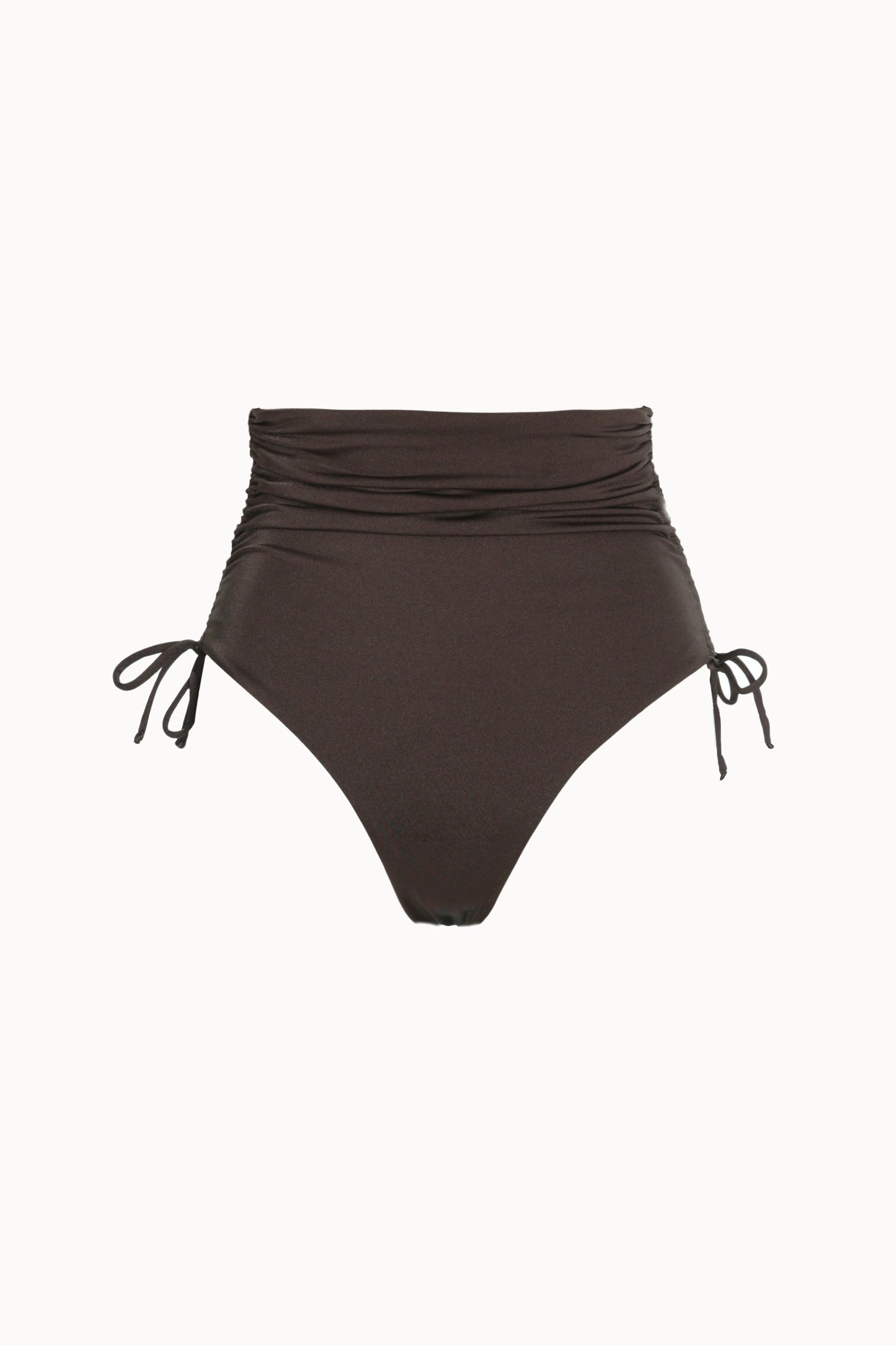 Dark Brown High-Waisted Bikini Bottoms